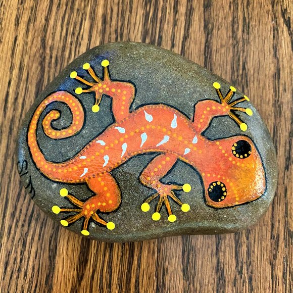 Sherry L. Moss Other - SOLD!!! Hand Painted Orange Gecko